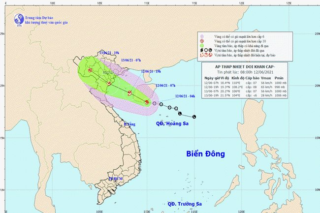Storm forecast to hit northern Vietnam