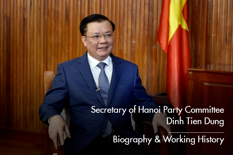Secretary of Hanoi Party Committee Dinh Tien Dung Biography Positions Working History