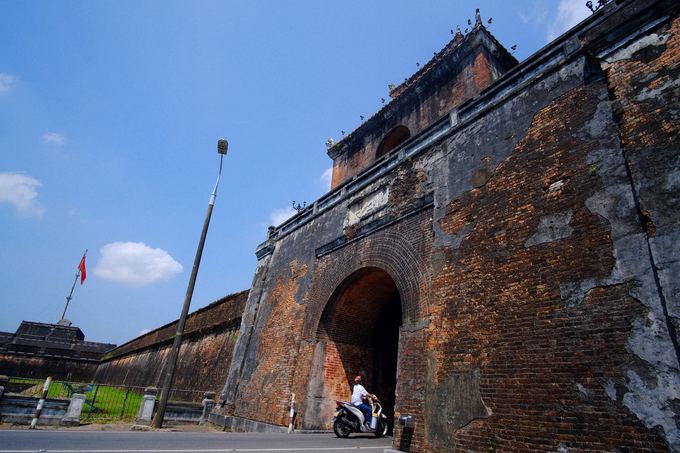 Remnants of 13 gates of the ancient Hue Citadel