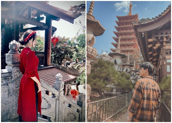 The beautiful temples in the Central Highlands that people invite each other to check-in