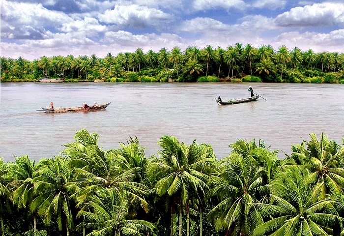 Beautiful rivers at world heritage sites in Vietnam