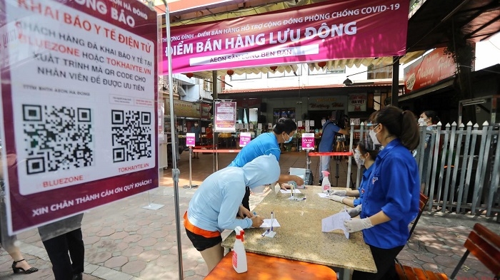 Hanoi opens mobile sales points for residents amid social distancing period