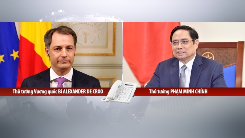 Vietnamese, Belgian PMs discuss measures to strengthen bilateral ties