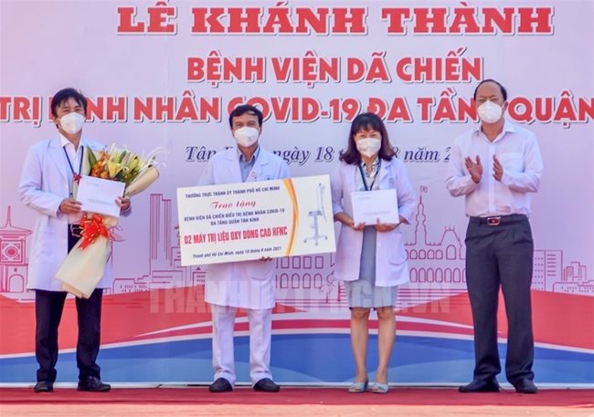 Tan Binh exhibition center transformed into Covid-19 treatment hospital