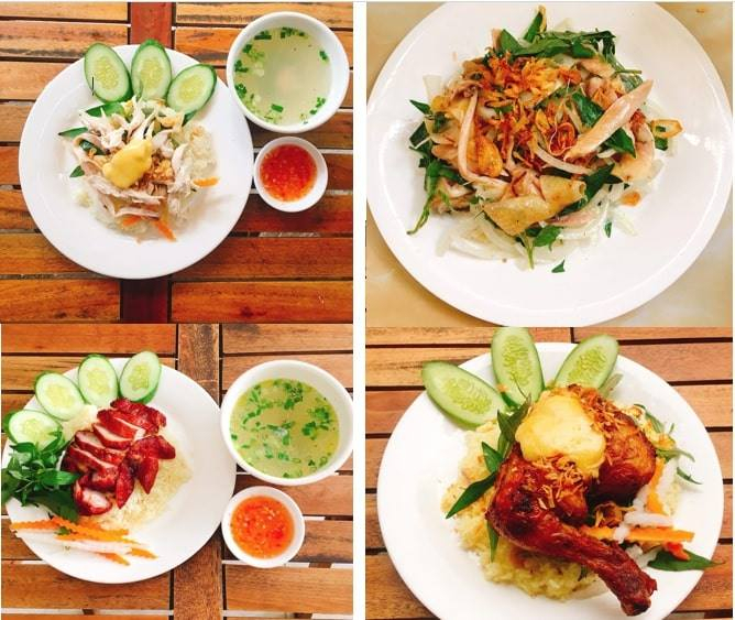 Top 19 best chicken rice restaurants in Ho Chi Minh City.