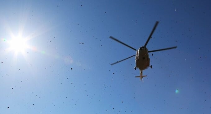 Helicopter with 16 people on board crashes in Russia's Far East