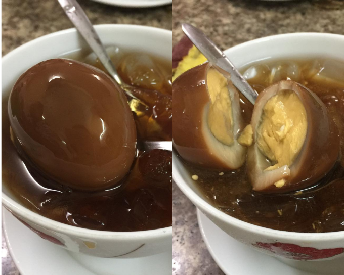 Sweet Soup with eggs and meat challenges diners