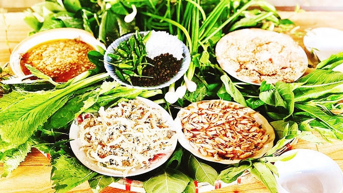 Leaf salad with unique tastes from the forests