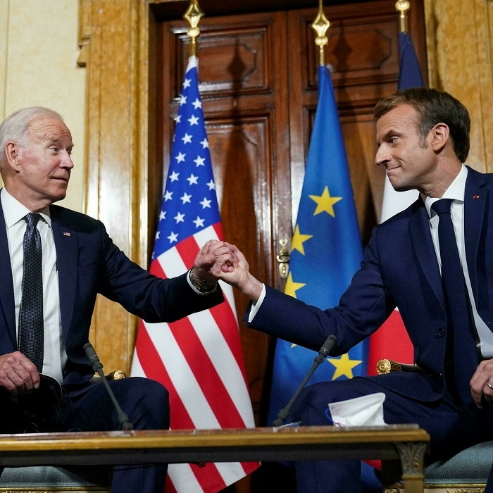 Rebuilding trust with Biden, Macron says 'We must look to the future'