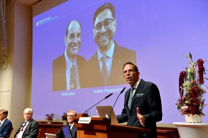 Two Americans win Medicine Nobel for work on heat and touch