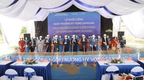 Samsung Hope School initiated construction in Lang Son