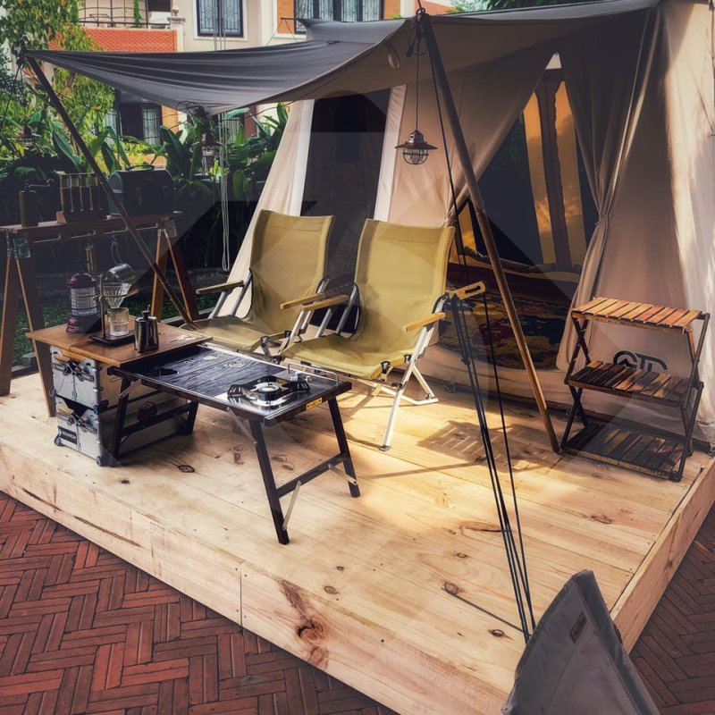 Coffee shop combined with camping » Vietnam News - Latest Updates and
