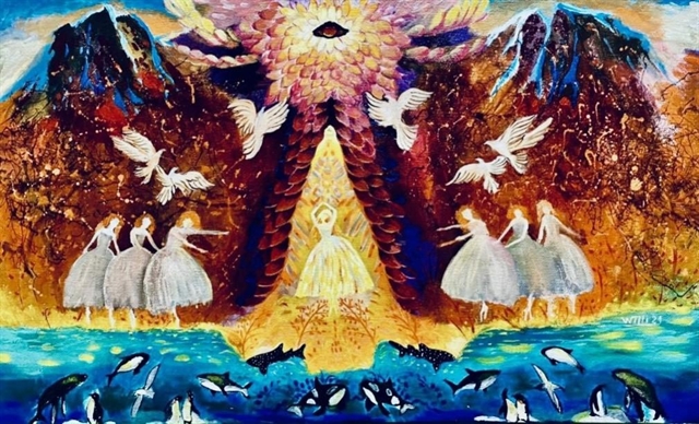 Abstract paintings take art lovers on Voyage to Freedom