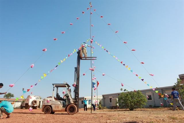 Vietnamese peacekeepers in South Sudan prepare for Tết