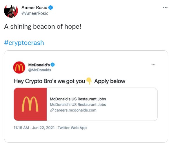 Mcdonald’s Job Purposes Have Been Turned Into NFT And Bought Over $50,000 On OpenSea