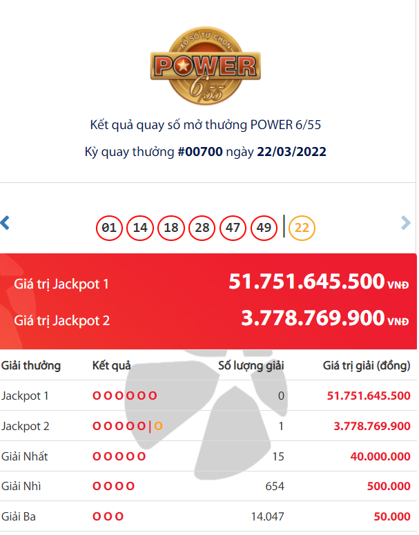 Lottery Vietlott Energy 6/55: Who’s the large who received the Jackpot of 51 billion VND?