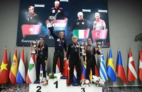 Vietnamese cueist comes second at 3-cushion Carom Billiards World Cup