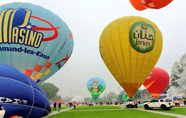 Tuyên Quang Province skies filled with hot air balloons