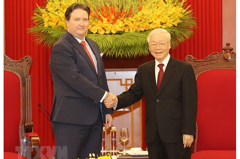 Party leader applauds progress in Vietnam - US relations