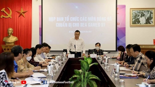 Football body discusses preparatory works for competition at SEA Games 31