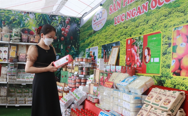 Bắc Giang farm produce at Games venue