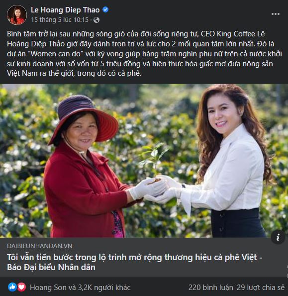 Ms. Le Hoang Diep Thao opened her coronary heart after the breakdown of her marriage, regardless of her ex-husband’s exaggeration, she endured in pursuing the 2 greatest considerations.