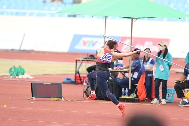 SEA Games 31: Lo Thi Hoang breaks record in javelin to win gold