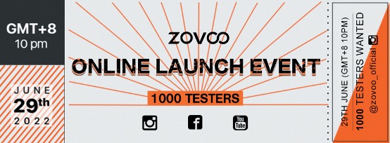 Peak Performance!ZOVOO 2022 Global Online Launch will be held soon