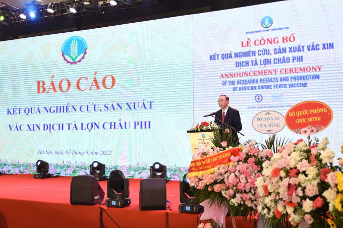 Vietnam officially announces successful production of a vaccine against African Swine Fever