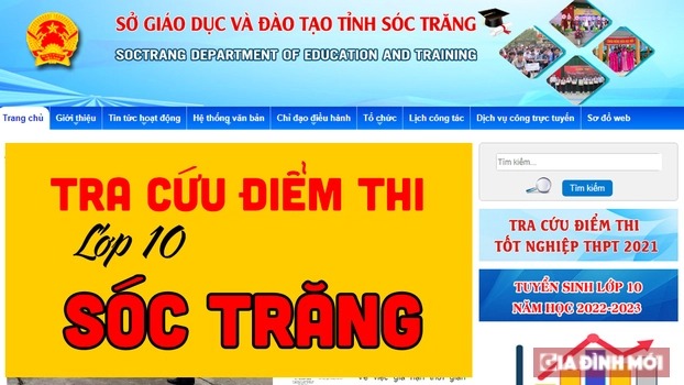 Search for the most recent and most correct 2022 Soc Trang province tenth grade entrance examination scores