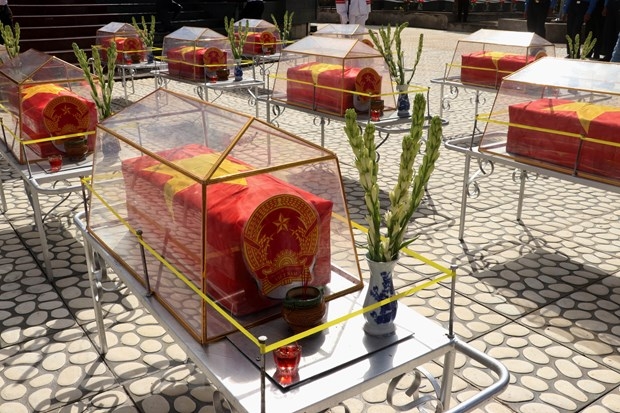 Re-burial service held for soldier remains repatriated from Cambodia