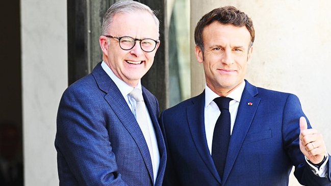 Efforts to heal the rift between France and Australia