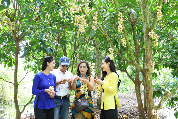 Ga um dau Ha Chau: a sweet combination of fruit and chicken in Mekong Delta