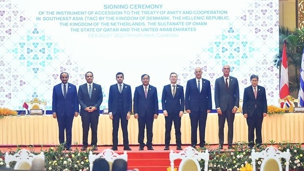 Six more countries join amity, cooperation treaty in Southeast Asia