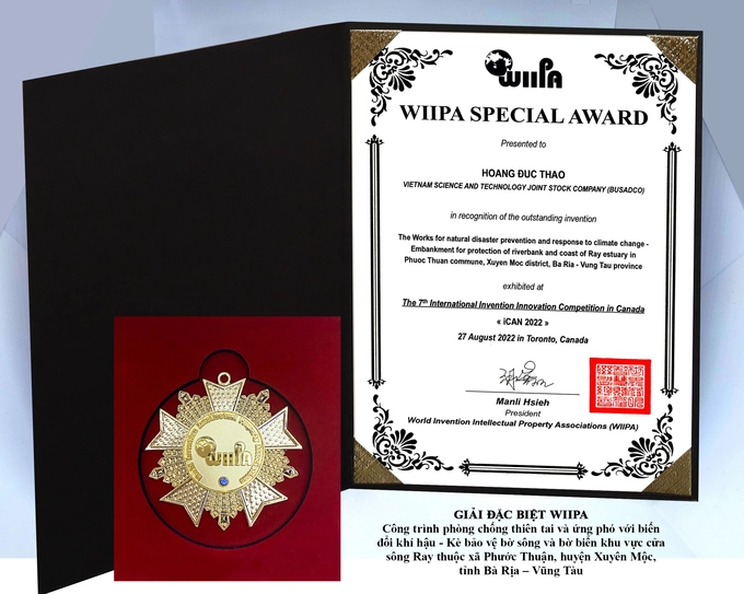 4 canals and irrigation projects in Vietnam won international prizes.
