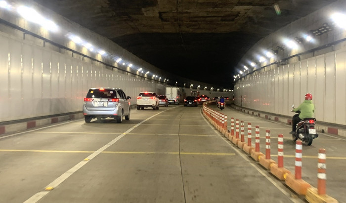 Saigon River Tunnel partially closed for three nights for fire safety test