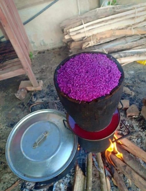 Come to Dien Bien to eat sticky rice with cassava, rice lam sticky rice