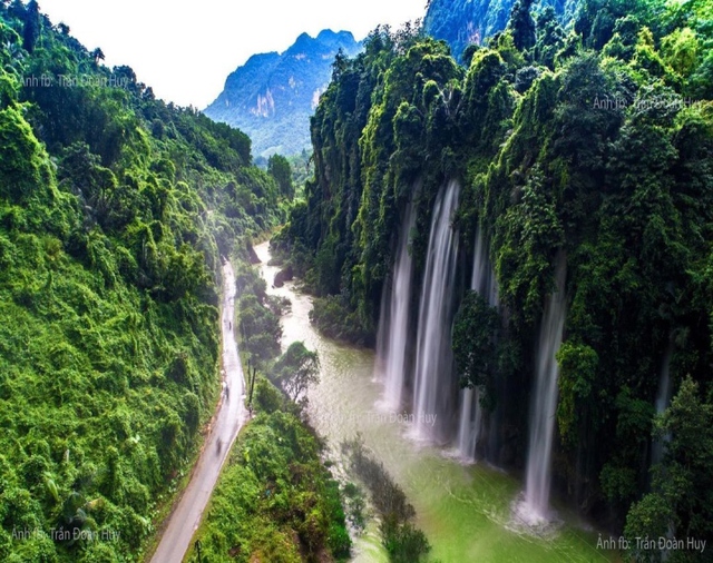 The ‘fairy scene’ at the foot of Mua Roi (Rainfall) waterfall ...