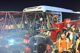 Bus Crashes into Truck on Highway, Driver Dies