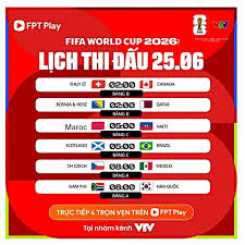 World Cup 2026 Live Match Schedule for June 25