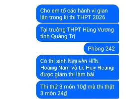 Allegations of Exam Cheating Emerge in Quang Tri