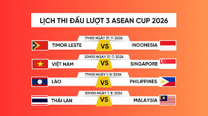 ASEAN Cup 2026: Vietnam to Face Singapore in Match 3