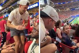 Influencer Sparks Controversy by Running on World Cup Bleachers
