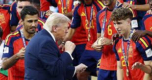 Trump's Awkward Moment at Spain's World Cup Victory Ceremony
