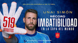 Unai Simón Sets World Cup Record for Unbeaten Minutes