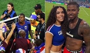 Who is the Woman Embraced by Cabo Verde Player After Goal Against Argentina?