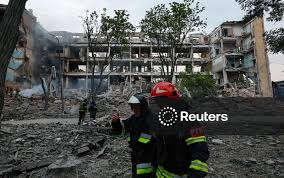 Aftermath of Ukrainian Strike in Donetsk