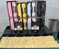 Customs Seize 145 kg of Gold Bars Hidden in Airport Luggage