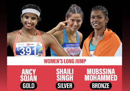 India Sweeps Women's Long Jump Medals at Continental Tour