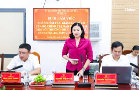 Inspection Team 234 of the Politburo Works with Khanh Hoa Department of Home Affairs